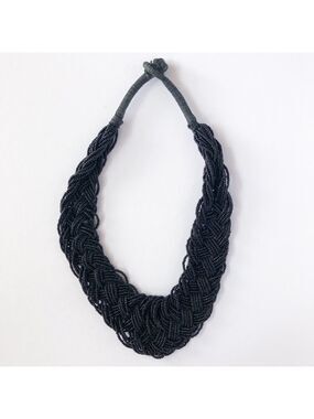 𝅺Jacob Braided and Beaded Necklace